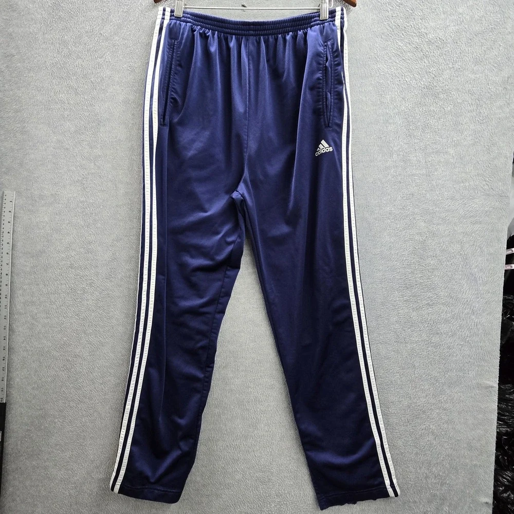 Adidas Men Pants XL Navy Basketball Track Pants‎ Tearaway 28